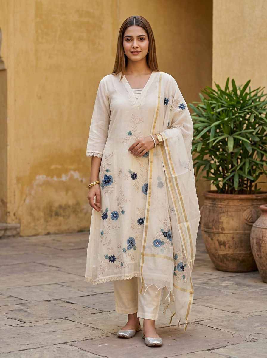 K 936 By Fashid  01 to 02 Series Designer Collection Beautiful Stylish Fancy Colorful Party Wear & Occasional Wear Pure Mul chanderi Embroidery Kurtis At Wholesale Price